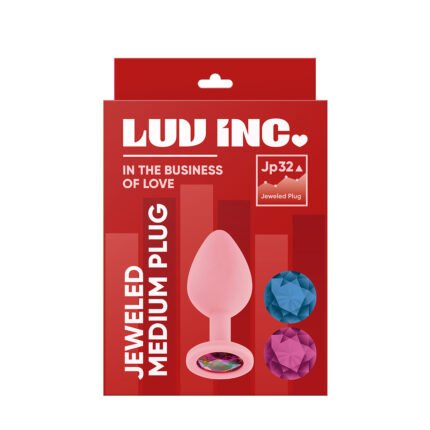 Luv Inc Jeweled Plug Medium - Light Pink