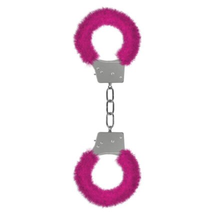 Shots Ouch! Beginner's Furry Handcuffs - Pink