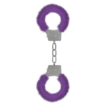 Shots Ouch! Beginner's Furry Handcuffs - Purple