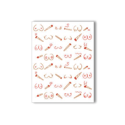 Doobies & Boobies Naughty Kard