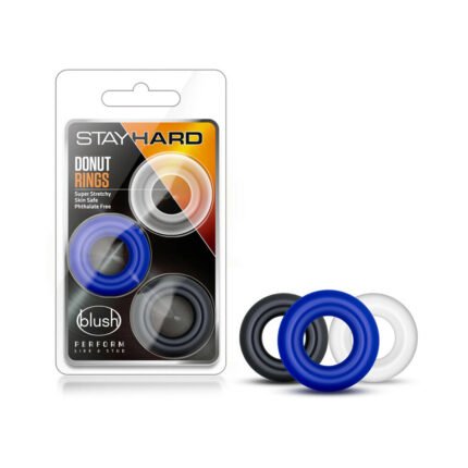 Stay Hard Donut Rings 3pc Set Assorted