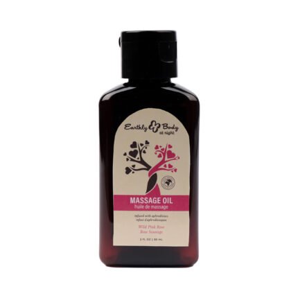 Earthly Body At Night Aphrodisiac Massage Oil Wild Pink Rose 2 oz.