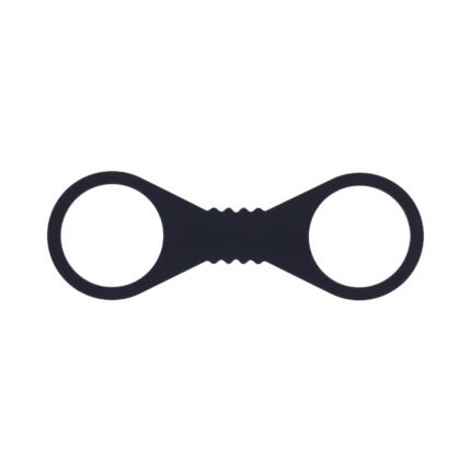 SS S&M Shadow Large Silicone Cuffs