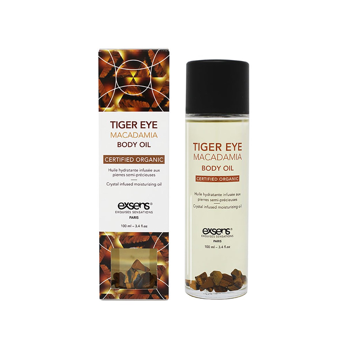 Exsens Body Oil Tiger Eye Macadam 3.4oz