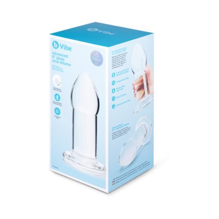 b Vibe Advanced 8 in Glass Anal Dilator
